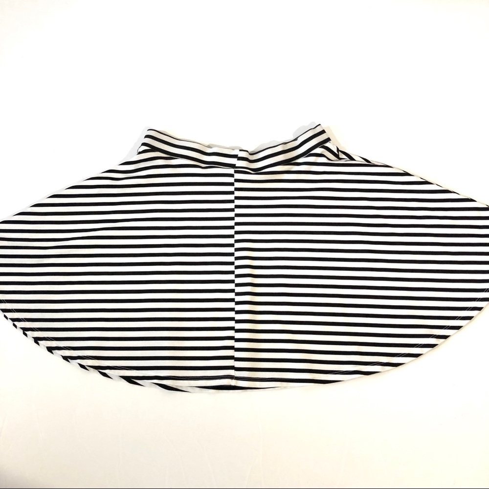 PINK VS Black and White Striped Skater Skirt - Picture 7 of 8